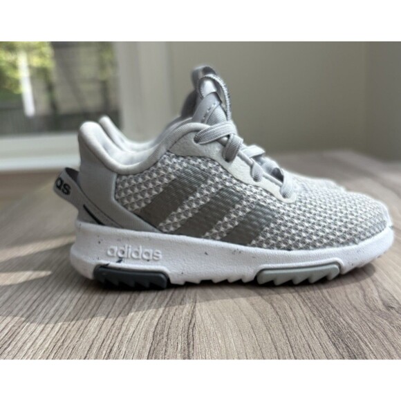 Adidas Shoes Toddler 6K Gray Racer TR 2.0 Running Sneakers Athleisure H04462 - Picture 1 of 13